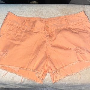 Mossimo Supply Co. Orange cut off shorts Size 9